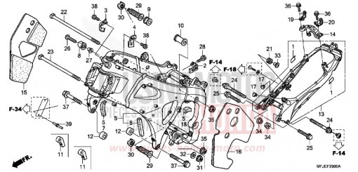 FRAME BODY CBR600RAC de 2012